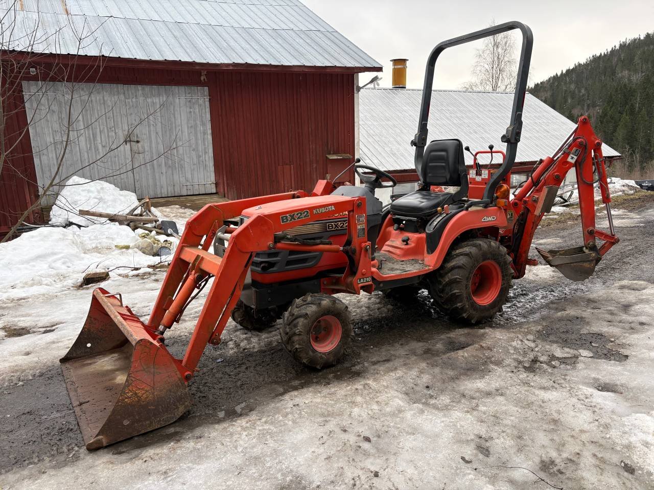 Kubota BX22 Frontlastare Gräv...