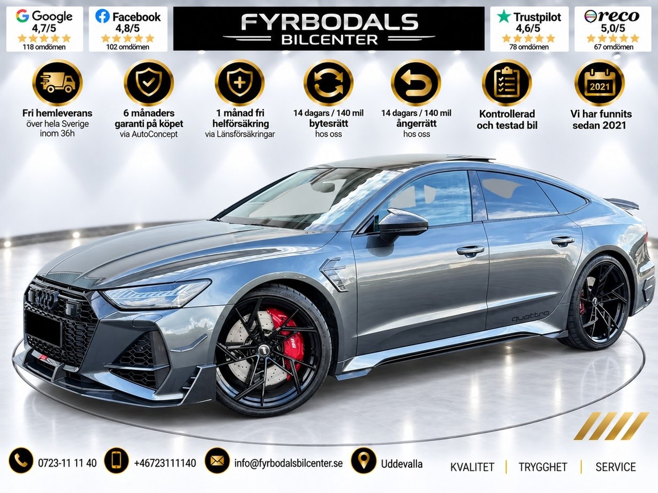 Audi RS7 Performance 630hk 22...