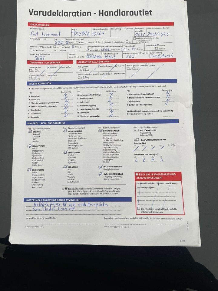 Fiat Freemont 3.6 V6 4WD 7-si...