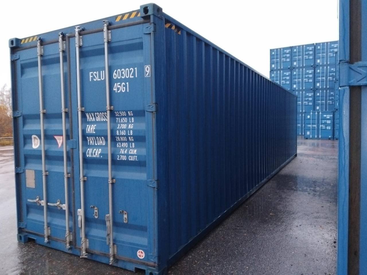 40-fots containers i mycket g...