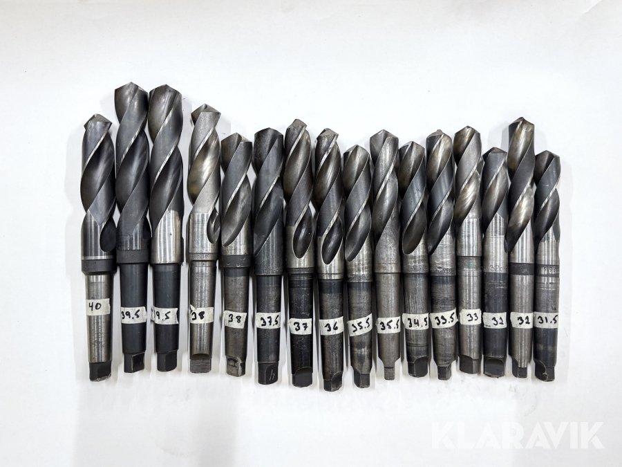 Set med MK4-borr (HSS) Malcus