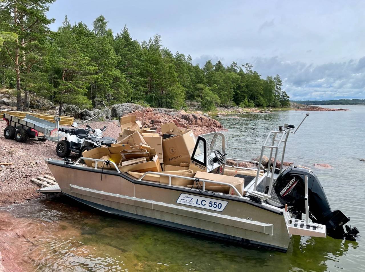 ALUTEC L55 Console arbetsbåt,...