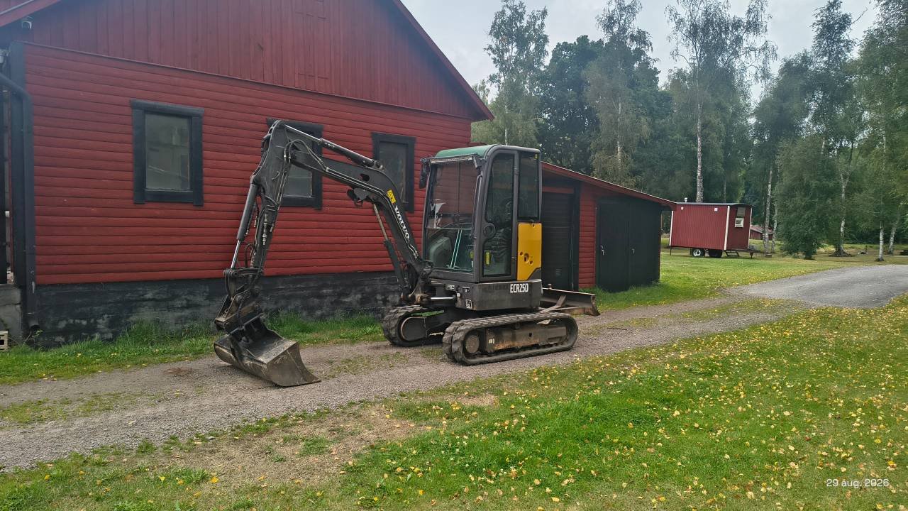 Minigrävare 2700kg 2 skopor