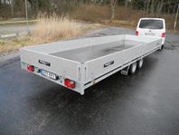 Multisläp, Maskintrailer, Biltrailer, 611x 203 cm flak