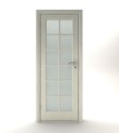 Innerdörrar Massiva glasade, spröjs7x21,8x21,9x21 Lagervara