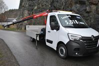 Renault Master 165HK Flakbil med Kran ML 150.3