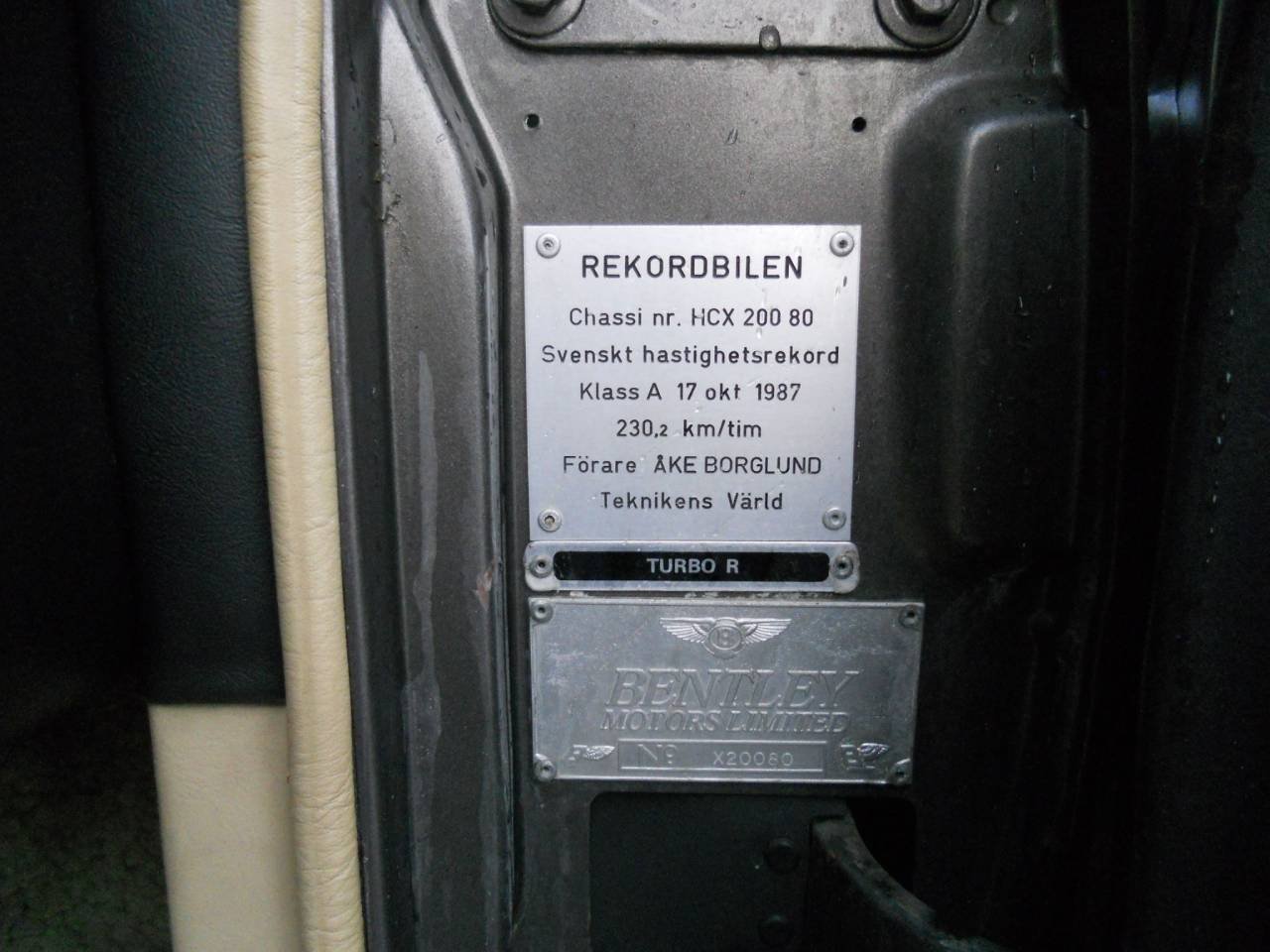 Bentley Turbo R 6.75 V8 Automatic, 3-trinn, 330hk, 1987