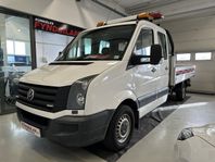 Volkswagen Crafter 35 Dubbelhytt 6 Sits flak 24m Garanti Avb