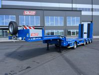 Faymonville 4-axlad maskintrailer hydraulbreddning hjulficka