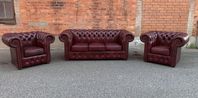 Nytillverkad Chesterfield soffgrupp