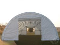 Rundbågehall 9,15x12x4,5m, PVC, Vit - Lagertält, Forväring