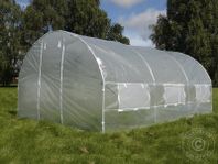 Tunnelväxthus 4x4x2m, 16m², transparent - växthus