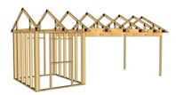 VT Carport stomme med förråd 8x3,10m