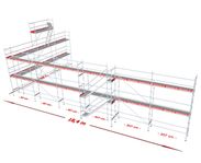 Ställningspaket modul 182 m², 127.990 kr ex. moms