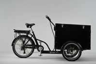 Cargobike Box Electric lastcykel med lock