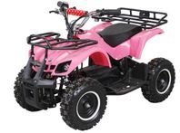 ATV BARNFYRHJULING EL MED LASTGALLER, 800W, rosa