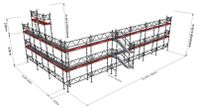 Assco modul Byggställning 177m2 med dubbelräcke 123 900:-