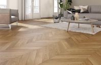 Chevron parkett 15 + 10 kvm obehandlad natursort