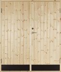 Parförrådsdörr KBO Panel 15x21hö ,Tät 18°- Lagervara