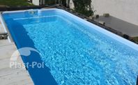 Glasfiberpool 6,10x3,65x1,50 komplett LED - KAMPANJ