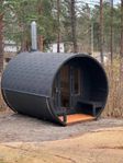 Färdig monterad bastu-bastutunna ThermaSauna 3M med terrass