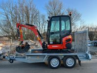 Hyr minigrävare Kubota KX016-4