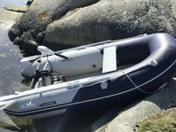Gummibåt/RIB-båt 2,7m (el-engine, batteri, pump, väska