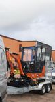 Hitachi zx 1.9 ton med släp Årsm 2020