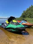 2 st seadoo spark trixx 1up jetloader dubbelvagn 