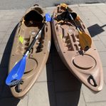 2 Calypso Islander Kayaks each with a paddle - British Made 