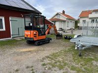 Minigrävare Hitachi ZX19-5A modell 2016