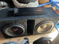 Ljudpaket DD audio basar 15” , slutsteg 2500 W, m.m