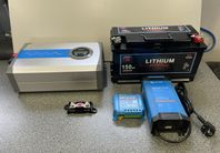 150A Lithium batteri, 1500W Inverter , Victron laddare