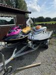 2 stycken sea doo rxp x 255 bytes mot båt