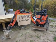 Minigrävare uthyres