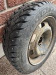 GoodYear, vinterdäck m dubb, 4 st på fälg 185/60 R15