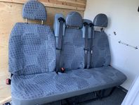 Tresitsigt säte med Isofix för skåpbil / minibuss