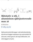  Båtstativ, se bild.