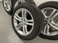 Dubbdäck med aluminiumfälgar och TPMS-sensorer - 215/55R17