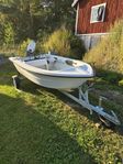 Styrpulpet 20hk Evinrude med kärra