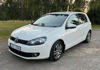 VW Golf TDI, 105 hk, DSG 7, v-hjul, värmare, nybes.