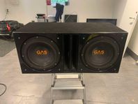 2x 12" GAS Gpx 1244 D4 i DBX-låda