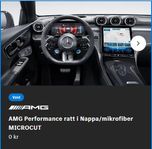 AMG Performance ratt Nappa/mikrofiber MICROCUT