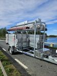 Trailer Ramställning i Aluminium 1st 9x6m + topp & 1st 12x4m