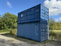 2 st Container 20 fot, isolerad, abus lås,  el