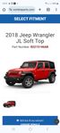 Ny Mopar soft top Jeep Wrangler 2018- 