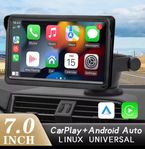 Universal 7" Skärm Carplay för Android/Carplay Bil Båt Mc