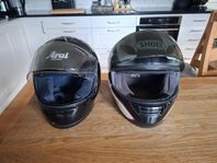 Shoei samt Arai hjälm 600mkr/st