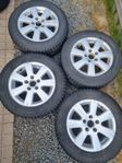 Dubbdäck vw Golf 15"5x112. 195/65 