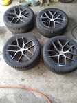 Dubbade vinterdäck 245/45R18 5x112 ET38